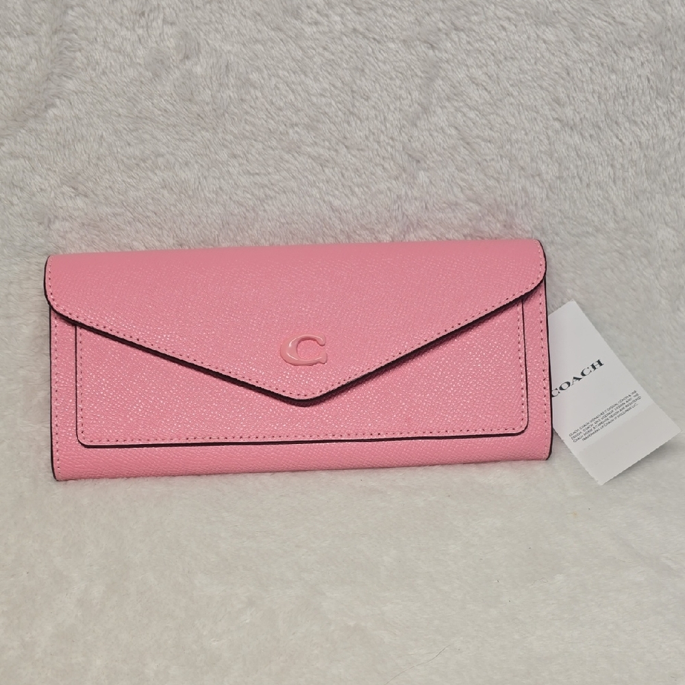Coach Pink Long Wynn Wallet